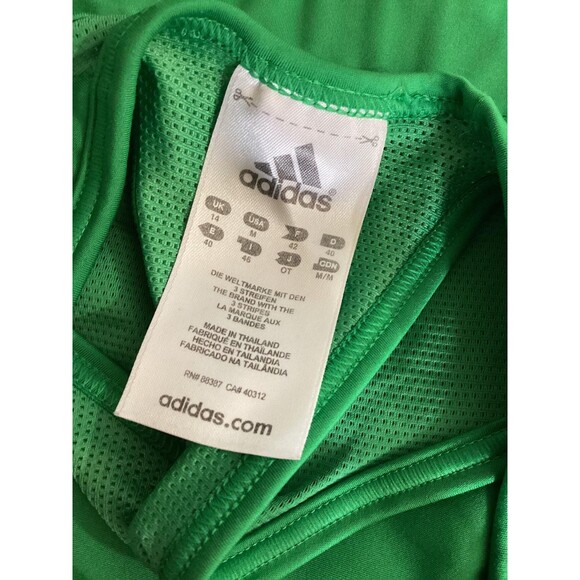 Adidas Sports Bra Womens Large Green ClimaCool Techfit Racerback Running Gym - Picture 4 of 4